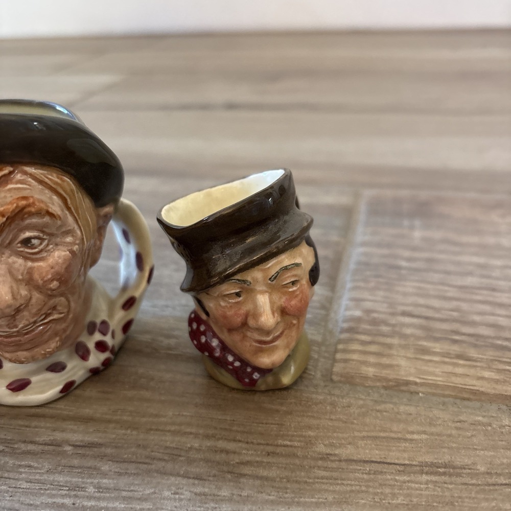 3 Miniature Toby Mugs- Sandland England - Lancaster, Hand Painted - Picture 2 of 11
